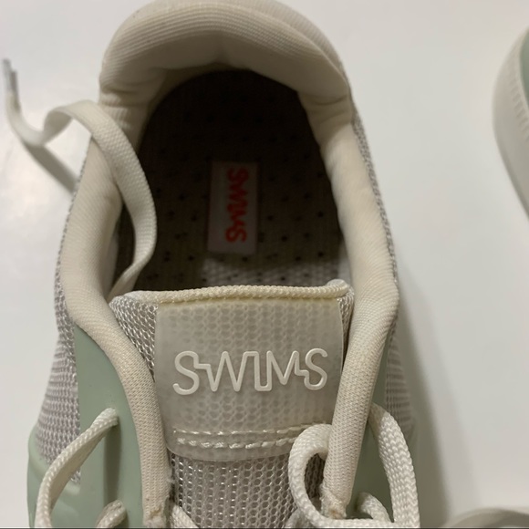 SWIMS Mens Luca Stone Toe Lace Up Low Top Sneakers Shoe Size 9 runs Big = To 10 - Picture 7 of 12